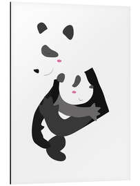 Magnettafel Panda Mama mit Baby