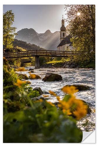 Selvklebende plakat Ramsau near Berchtesgaden