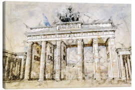 Canvastavla  The Brandenburg Gate in Berlin - Peter Roder