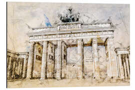 Magnettafel Das Brandenburger Tor in Berlin