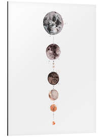 Tableau en aluminium Aligned Full Moons