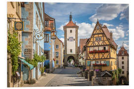 Cuadro de PVC Casco antiguo de Rothenburg ob der Tauber (Baviera)