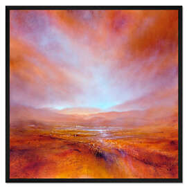 Gerahmter Kunstdruck Herbstliches Licht