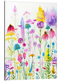 Tableau en aluminium Fleurs sauvages