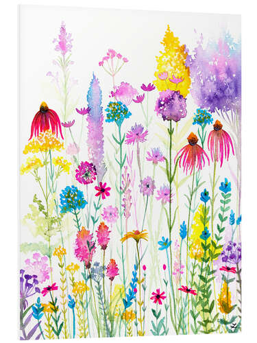 Foam board print Wildflowers