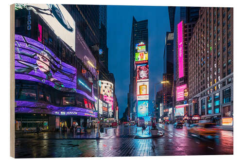 Tableau en bois Times Square à Midtown Manhattan