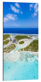 Aluminium print Tropical island in the South Pacific