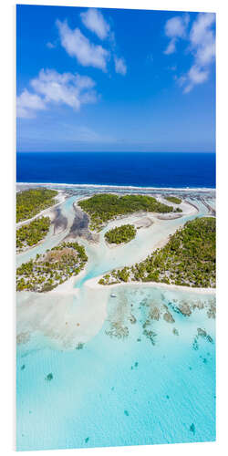 Foam board print Tropical island in the South Pacific