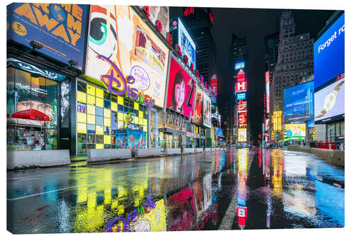 Canvas print Broadway New York at night