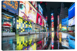 Canvas print Broadway New York at night