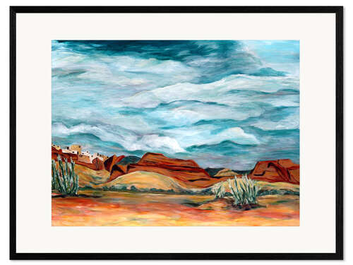 Kunsttryk i ramme New Mexico Landscape