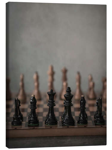 Canvas print Let's p[lay chess - the beginning