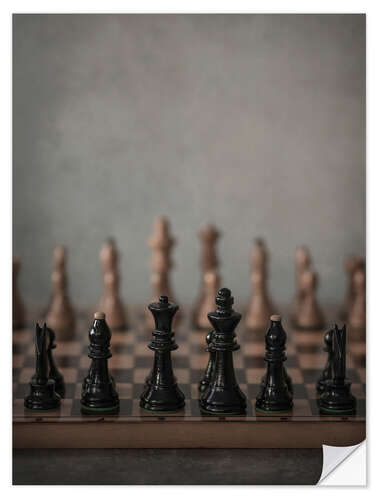 Wall sticker Let's p[lay chess - the beginning