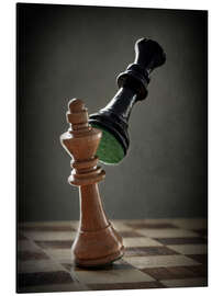 Magnettafel Lass uns Schach spielen - der Kampf