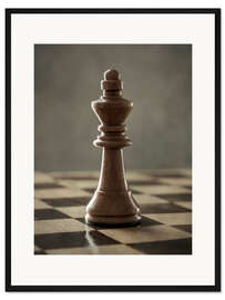 Gerahmter Kunstdruck Lass uns Schach spielen - Bischof