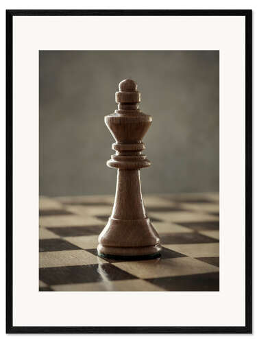 Kehystetty taidepainatus Let's play Chess - Bishop