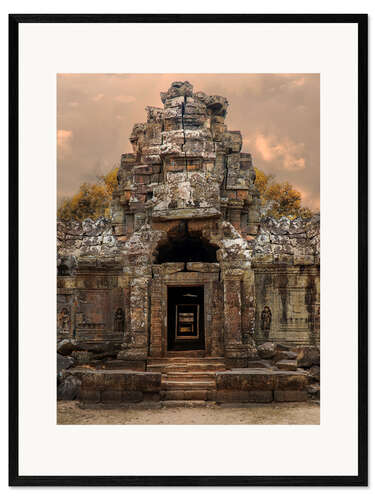 Kehystetty taidepainatus An old temple