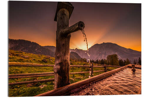 Cuadro de plexi-alu Atardecer en el Alm