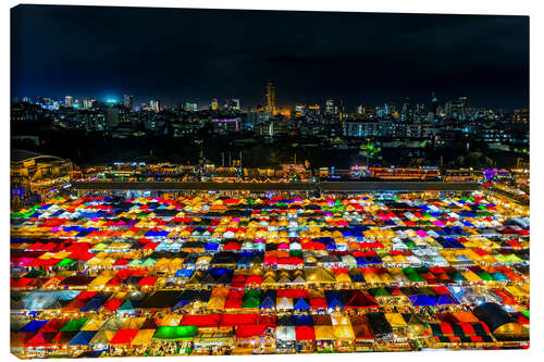 Obraz na płótnie Ratchada Night Market in Bangkok, Thailand