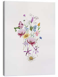 Canvas print Bouquet of wild summer flowers