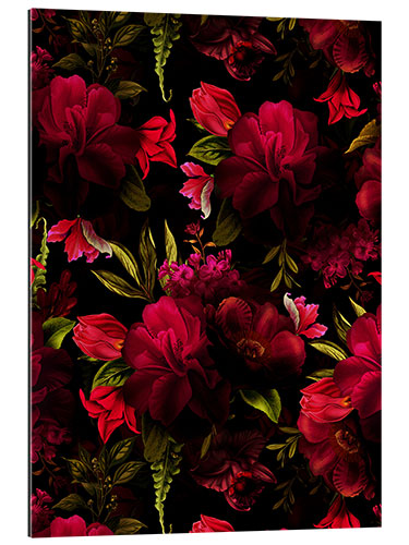 Gallery print Dark red vintage roses