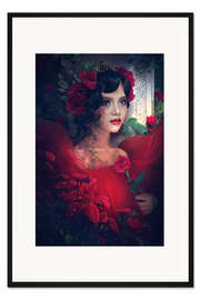 Gerahmter Kunstdruck Rose