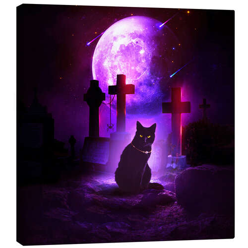 Canvas print Halloween cat