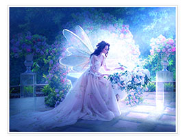 Wall print  Light fairy - Elena Dudina