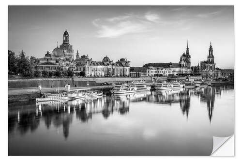 Naklejka na ścianę Dresden monochrome