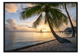 Gerahmter Kunstdruck Urlaub in den Tropen