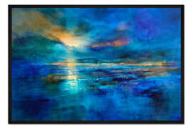 Gerahmter Kunstdruck Blaues Island