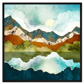 Gerahmter Kunstdruck Frühlingsberge