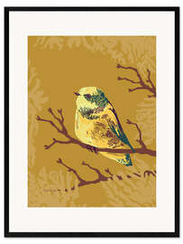 Framed art print Bird in the autumn forest