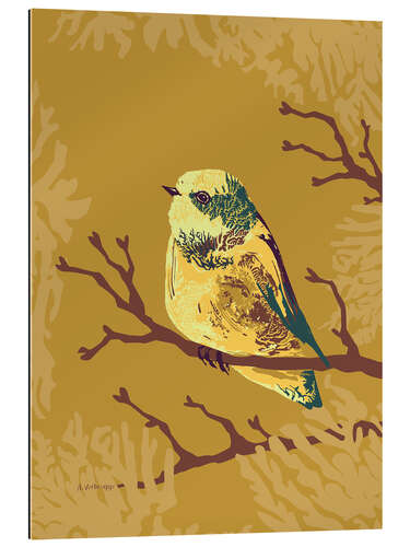 Gallery print Bird in the autumn forest