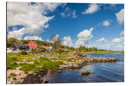 Aluminiumtavla Coast on Bornholm, Denmark