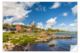 Naklejka na ścianę Coast on Bornholm, Denmark