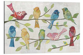 Magnettafel Zwitschernde Vögel