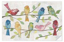 Wall sticker Chirping birds