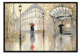 Gerahmter Kunstdruck Zur U-Bahn