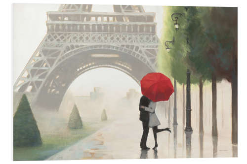 Foam board print Romance in Paris