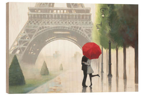 Obraz na drewnie Romance in Paris