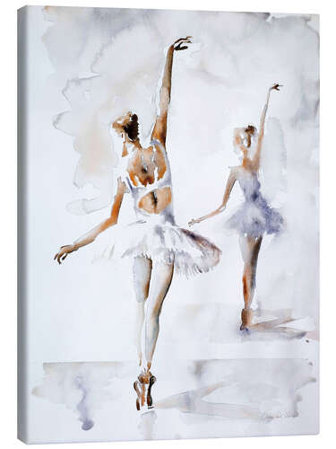 Canvas print Ballerina in blue