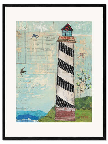 Impression artistique encadrée Coastal Lighthouse II