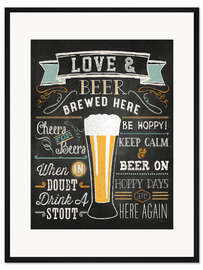 Gerahmter Kunstdruck Be Hoppy II