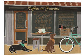 Magnettafel Kaffee und Freunde