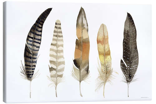 Canvas print Autumn feathers