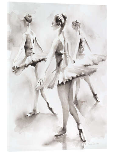 Acrylic print Three ballerinas