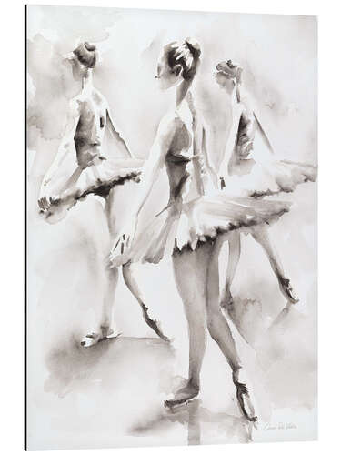 Aluminium print Three ballerinas