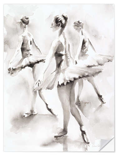 Sisustustarra Three ballerinas