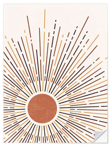 Vinilo para la pared Boho Sun I